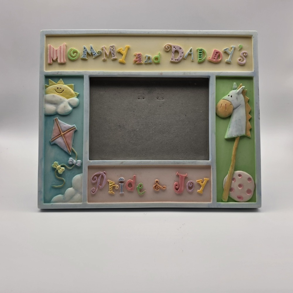 Russ Baby Sweet Beginnings Mommy & Daddy's Pride & Joy 8" X 6.5" Picture Frame